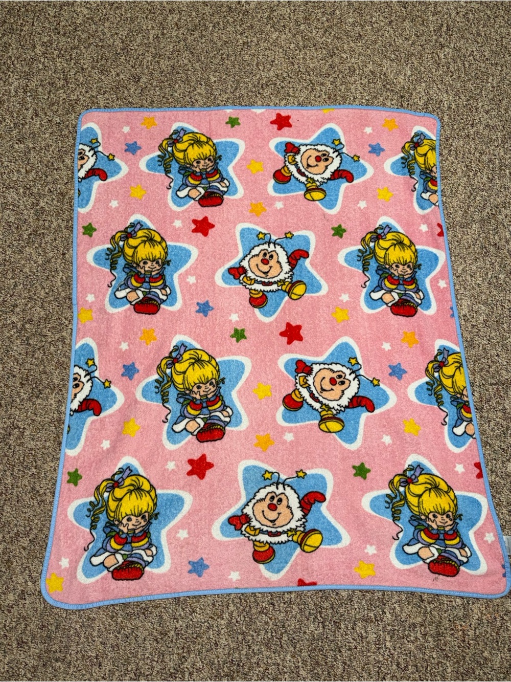 Jay franko hallmark Rainbow Brite twink Pink Kids Blanket throw blanket 39x49